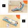 Floor Chairs with Pillow for Adults,Floor Gaming Chair with 3 Position Adjustable HeadBack and Knee Support,No Assembly Folding Lazy Sofa Chair for Gaming,Sleeping,Reading (Pink) view 4
