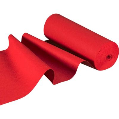 Red Wedding Runner Rugs, 2mm Thickness Event Aisle Runners Non-Slip Bridal Walkway Carpets for Wedding Party Church Outdoor Beach Decoration (Size : 1x30m)