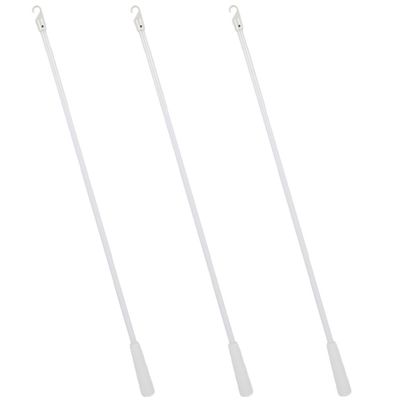 Cabilock 3pcs Vertical Blind Tilt Fiberglass Rod for Window Blinds Lightweight and Accessory with Hook for and