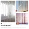 Cabilock 3pcs Vertical Blind Tilt Fiberglass Rod for Window Blinds Lightweight and Accessory with Hook for and view 3