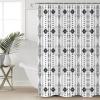 Black Indian Boho Shower Curtain Set with Hook 72"x78",Washable Cloth Polyester Fabric Shower+Curtain Bath Curtains for Bathroom Decor Accessories Geometric Native American Indian Tribal Ethnic view 4