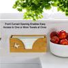 Countertop C-Fold Paper Towel Dispenser with Engraved Butterfly - Compatible with C Fold, Multifold, Trifold & Z Fold Hand Napkins Folded Size 10.5" x 4.0" Or Smaller - Natural Bamboo view 4