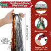 Lyrow 6000 Strands Tinsel Icicles for Christmas Tree Tinsel Christmas Tree Xmas New Years Eve Festivals Decor Birthday Party Supplies(Gold Silver Red Green) view 2