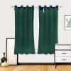 Liveinu Thermal Insulated Blackout Curtain Liner 2 Panels, Complete Darkness & Window Privacy, Energy Efficient, Noise Reducing, Hooks Included, Dark Green, W30.4 x L40.8 view 1