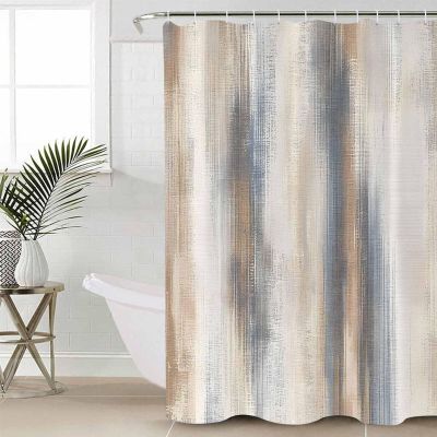 Abstract Shower Curtain Set with Hook 72"x72",Washable Cloth Polyester Fabric Shower+Curtain,Waterproof Bath Curtains for Bathroom,Bathtubs Decor Accessories Minimalist Geometric Painting Vintage Art