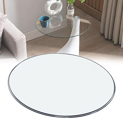 WORDFUN Round Glass Table Tops, Kitchen Dining Table Top, Round Table Glass, Durable, High Temperature Resistants, Glass Tops for Dining Room Table, Glass Coffee Table