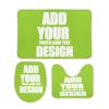 NALAHOME Custom 3 Piece Bathroom Rug Set with Your Picture Logo Text Personalized Area Rugs Toilet Contour Mat Lid Cover Non-Slip Bath Rugs for Home Bathroom Decor 80 view 1