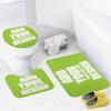 NALAHOME Custom 3 Piece Bathroom Rug Set with Your Picture Logo Text Personalized Area Rugs Toilet Contour Mat Lid Cover Non-Slip Bath Rugs for Home Bathroom Decor 40 view 2