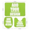 NALAHOME Custom 3 Piece Bathroom Rug Set with Your Picture Logo Text Personalized Area Rugs Toilet Contour Mat Lid Cover Non-Slip Bath Rugs for Home Bathroom Decor 40 view 3