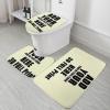 NALAHOME Custom 3 Piece Bathroom Rug Set with Your Picture Logo Text Personalized Area Rugs Toilet Contour Mat Lid Cover Non-Slip Bath Rugs for Home Bathroom Decor 58 view 2