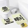 NALAHOME Custom 3 Piece Bathroom Rug Set with Your Picture Logo Text Personalized Area Rugs Toilet Contour Mat Lid Cover Non-Slip Bath Rugs for Home Bathroom Decor 58 view 4