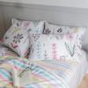 Floral Print Duvet Cover Queen Girls Floral Cotton Comforter Cover Chic Garden Flower Duvet Cover Aesthetic Bedding Sets Reversible Striped Boho Floral Comforter Cover Queen Duvet Cover with Zipper view 4