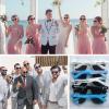 LYOUF Custom Sunglasses Bulk Wedding Party Groomsmen Bridesmaid Guests Reception Personalized Plastic Sunglasses Gifts view 3