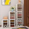 Rotating Shoe Rack Cabinet,360 Swivel Metal Shoe Cabinet Vertical Round Storage Narrow Shelf 3/6/9/12/15-Tier Shoe Rack Organizer Simple and Modern for Entrance Closet Living Room Hallway ( Color : B view 2
