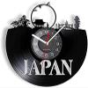 Wall Clock Battery Operated Silent Non-Ticking 12 Inch Japan Culture Asia Retro Vinyl Record Wall Clock Album Records Island Country Gift Watches Japanese Home Bedroom Decor view 1