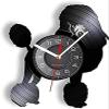 Wall Clock Battery Operated Silent Non-Ticking 12 Inch Poodle Silhouette Vinyl Record Wall Clock Animal Home Decor Dog Pet Disc Craft Silent Clock Poodle Owner Gift view 1