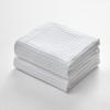 Dolce Mela Waffle Bath Towels - Luxury Sauna & Shower Towels (White) - Set of 2 - SKU: TW140-2-WH view 1