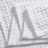 Dolce Mela Waffle Bath Towels - Luxury Sauna & Shower Towels (White) - Set of 2 - SKU: TW140-2-WH view 2