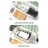 Syrisora Router Storage Box Large Space Multi Hole Bit Bamboo Cover Home WiFi Router Organizer view 2
