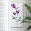 Renditions Gallery Canvas Botanical Wall Art Picture & Prints for Living Room Purple Dancing Aubergine Flowers Abstract Nature Artwork for Bedroom Office Home Decor - 20"X40" LT520 view 4