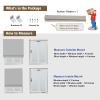 Comodex Custom Order Roman Shades Curtains Gap Balance for Size, Fabric Samples, Shipping view 2