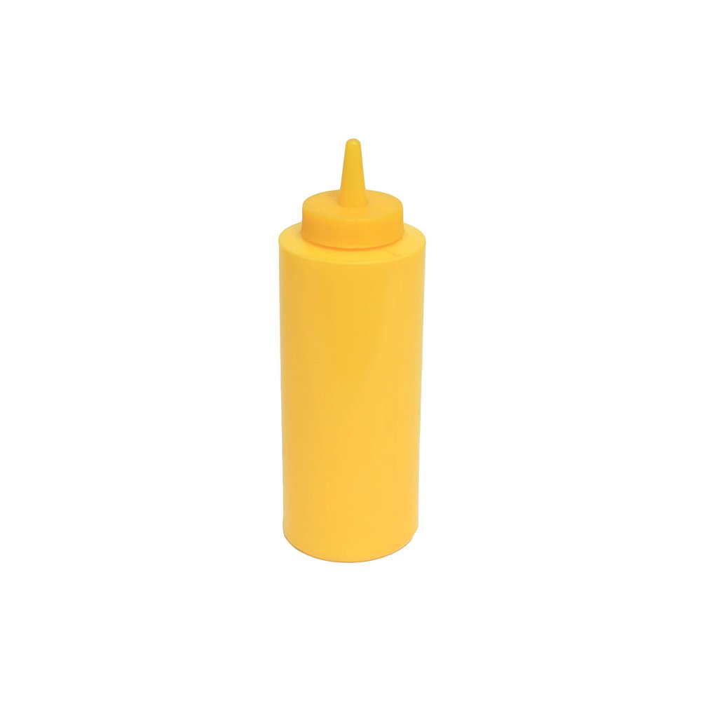 Thunder Group PLTHSB012Y Squeeze Bottle, 12 oz., Plastic, Yellow, CASE of 36 Each/3 Dozen PER CASE