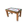 KICK Pentacle 55" 5-in-1 Multi Game Table (Brown)  Foosball, Billiards/Pool, Push Hockey, Shuffleboard & Bowling  Includes 6 Foosballs, Pool Balls, Bowling Set, Counterbalanced Men view 4
