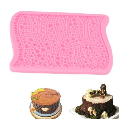 Pearl Fondant Mold, 3D Fondant Silicone Molds Cake Sugarcraft Decorating Moulds Chocolate Gumpaste Molds, Texture Fondant Impression Lace Mold, Cake Embossed Textured Mat
