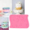 Pearl Fondant Mold, 3D Fondant Silicone Molds Cake Sugarcraft Decorating Moulds Chocolate Gumpaste Molds, Texture Fondant Impression Lace Mold, Cake Embossed Textured Mat view 3
