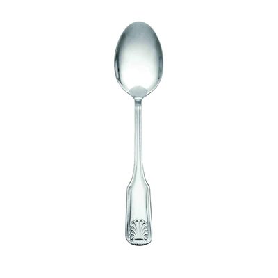 Thunder Group SLSS002 Teaspoon, 6.3", 18/0 Stainless Steel, Mirror-Finish, Sea Shell, Pack of 12