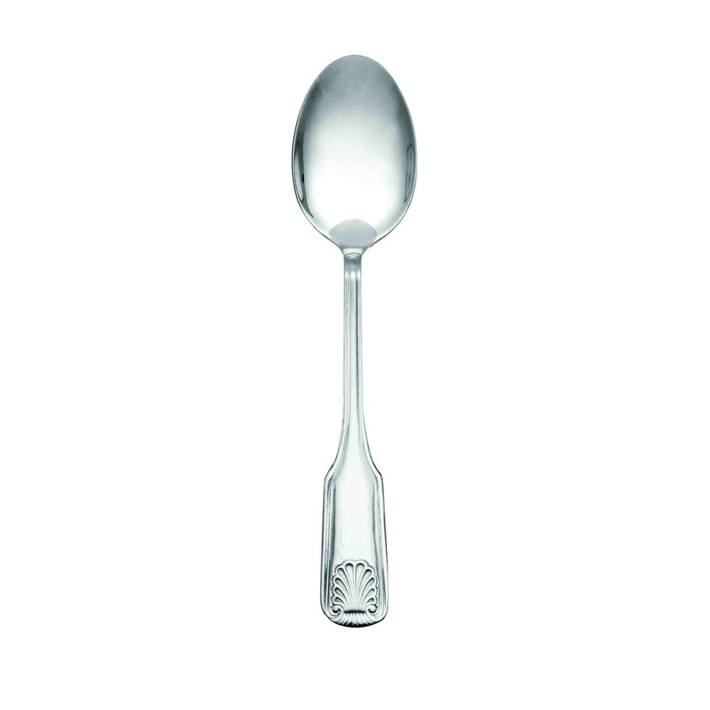 Thunder Group SLSS002 Teaspoon, 6.3", 18/0 Stainless Steel, Mirror-Finish, Sea Shell, Pack of 12