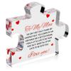 to My Man - Engraved Acrylic Block Puzzle 4.1 x 3.5 inch Gifts for Him for Husband - Fiance Birthday Gifts, Valentines Day Gift for Boyfriend - Cool Wedding Couple view 1