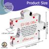 to My Man - Engraved Acrylic Block Puzzle 4.1 x 3.5 inch Gifts for Him for Husband - Fiance Birthday Gifts, Valentines Day Gift for Boyfriend - Cool Wedding Couple view 3