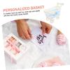 ULDIGI 2Pcs Imitation Rattan Woven Basket Cute Cart Candy Storage for Parties Showers and Decor for Treats and Toys view 4