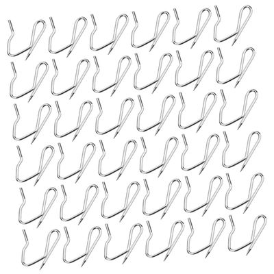58pcs Curtain Hook Curtain Hanging Drapery Hooks Curtain Holder Sheer Curtains Pin Hooks J Hooks Curtain Clips Curtain Pleat Hooks Curtain Pin Hooks Pleated Plastic Window