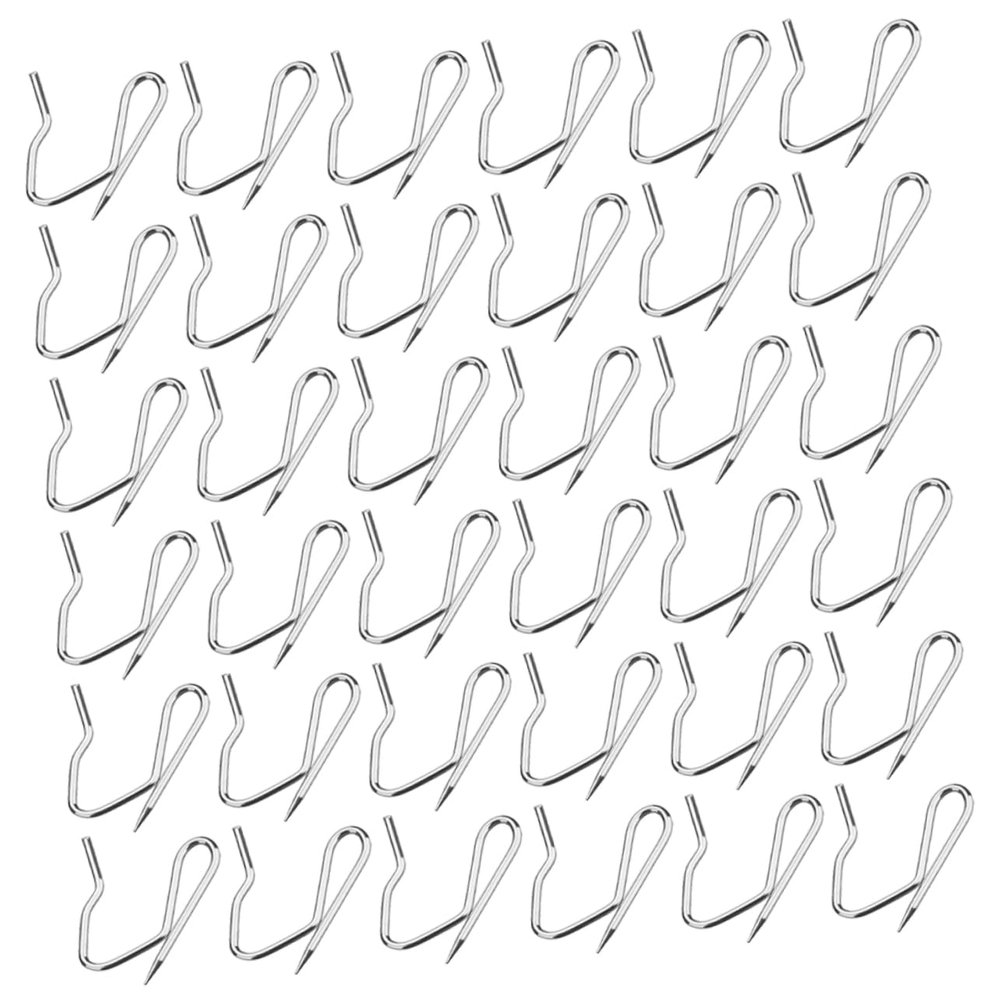 58pcs Curtain Hook Curtain Hanging Drapery Hooks Curtain Holder Sheer Curtains Pin Hooks J Hooks Curtain Clips Curtain Pleat Hooks Curtain Pin Hooks Pleated Plastic Window