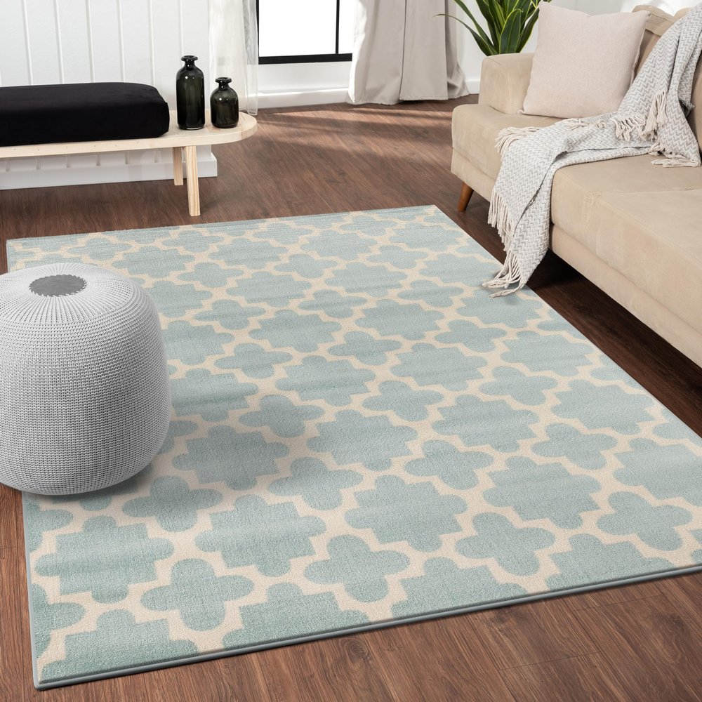 482 Blue 8 x 10 Area Rug Carpet Large New