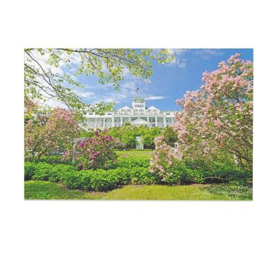 Mackinac Island Beautiful Grand Hotel Lilacs Canvas Poster Bedroom Decor Sports Landscape Office Room Decor Gift,Canvas Poster Wall Art Decor Print Picture Paintings for Living Room Bedroom Decoratio