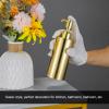 Gold Shampoo Dispenser, Gold Round Lotion Dispenser, Stainless Steel Kitchen Bathroom Countertop, Large Capacity Dispenser with Pump for Bathroom view 2