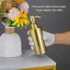 Gold Shampoo Dispenser, Gold Round Lotion Dispenser, Stainless Steel Kitchen Bathroom Countertop, Large Capacity Dispenser with Pump for Bathroom view 4