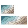Kitchen Mats for Floor, Abstract Beach Turquoise Teal Ombre Kitchen Rugs, Kitchen Organization 2pcs Kitchen Mat, Kitchen Decor Runner Rug, Anti-Fatigue Mats for Kitchen Floor, Kitchen Gadgets view 2