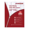 JUNESHE 2PK 3 Mil King Size Mattress Bags with Zipper for Storage Moving,Plastic Waterproof Mattress Protector Cover Moving Supplies view 1