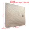 JUNESHE 2PK 3 Mil King Size Mattress Bags with Zipper for Storage Moving,Plastic Waterproof Mattress Protector Cover Moving Supplies view 2