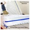 JUNESHE 2PK 3 Mil King Size Mattress Bags with Zipper for Storage Moving,Plastic Waterproof Mattress Protector Cover Moving Supplies view 3