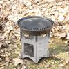 Camping Wood Stove, Portable Stainless Steel Folding Wood Burning Stove Mini Cooker Camping Backpacking Stove Folding Wood Stove for Outdoor Camping Travel Hiking Picnic, 3.9x3.9x5.0in view 4