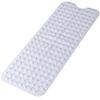 Large Non Slip Bathtub Mat, Extra Long Bath Mat for Tub, 40 x 16 Inch, Machine Washable Shower Mats with Suction Cups and Drain Holes, Bath Tub Mats for Bathroom Non Slip, White view 1