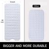 Large Non Slip Bathtub Mat, Extra Long Bath Mat for Tub, 40 x 16 Inch, Machine Washable Shower Mats with Suction Cups and Drain Holes, Bath Tub Mats for Bathroom Non Slip, White view 4