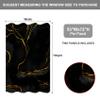 Baocicco Black Texture Marble Window Curtains for Bedroom Art Fluid Black Golden Marble Window Drapes for Living Room Luxury Modern Fashion Design Blackout Curtains 2 Panels 53Wx72H Inches view 2
