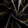 Baocicco Black Texture Marble Window Curtains for Bedroom Art Fluid Black Golden Marble Window Drapes for Living Room Luxury Modern Fashion Design Blackout Curtains 2 Panels 53Wx72H Inches view 3