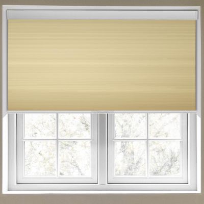 Sulugood Cellular Shades Blackout Honeycomb Shades for Windows Cordless Honeycomb Blinds Pull Down Shades Room Darkening Thermal Insulated Blinds for Home Door Office Bedroom,Beige,53" W x 48" H